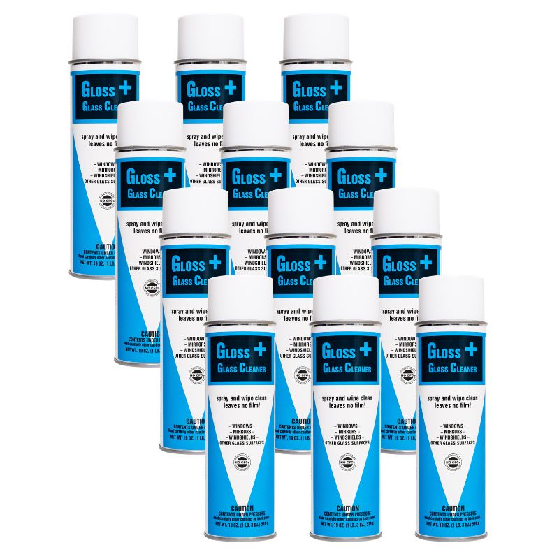 GLOSS + GLASS CLEANER 12/CASE