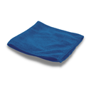16" Microfiber Cloth, Round Corners, Blue, Pack of 12
