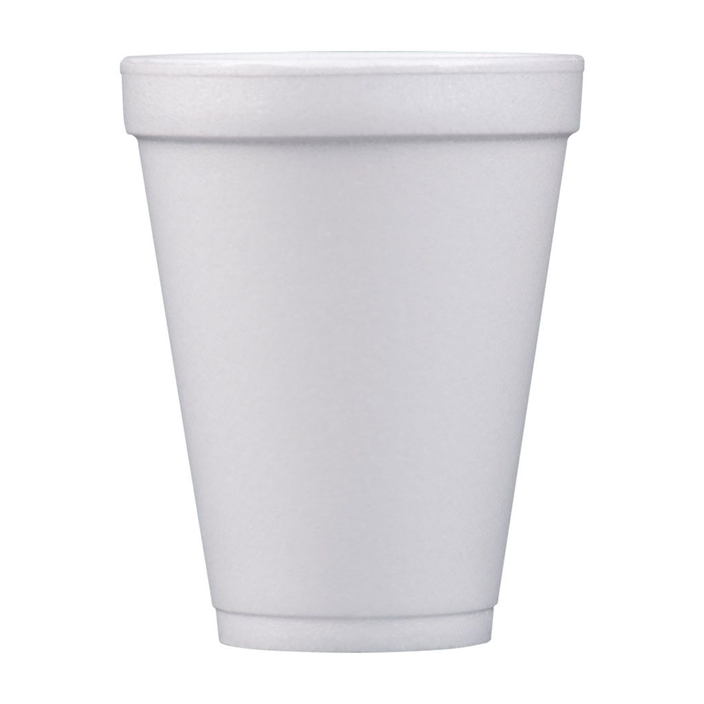 12 OZ STYRO CUP WHITE, 25/BAG, 40 BAGS/CARTON