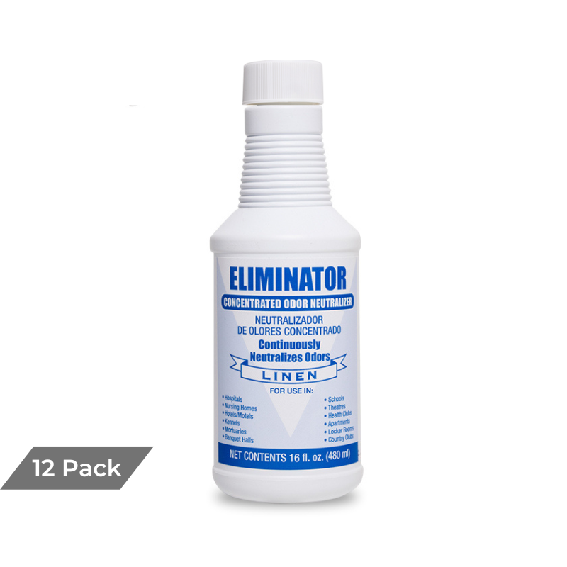 ELIMINATOR CONCENTRATED ODOR NEUTRALIZER, LINEN, 16 OZ BOTTLE, 12/CASE