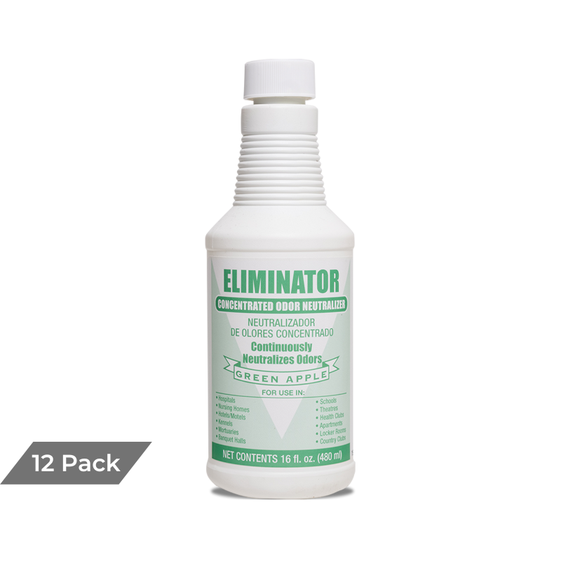 ELIMINATOR CONCENTRATED ODOR NEUTRALIZER, GREEN APPLE, 16 OZ BOTTLE, 12/CASE