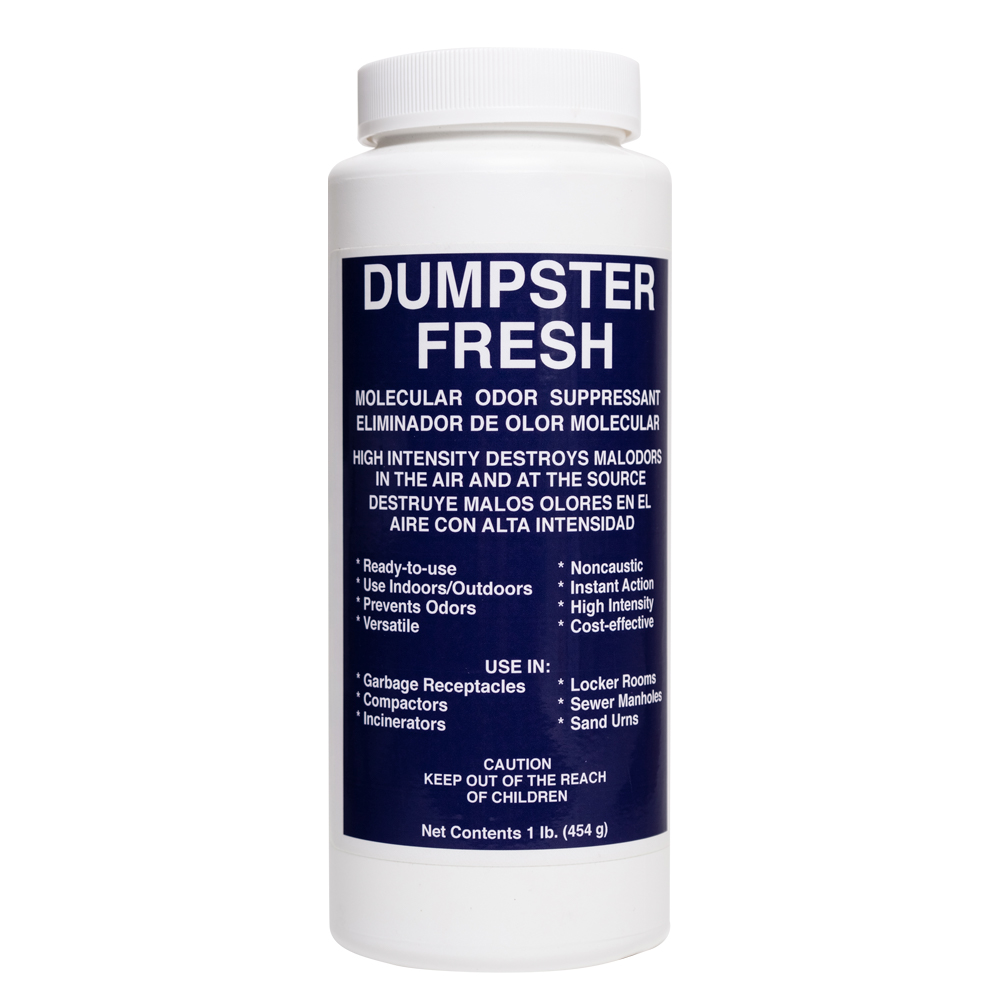 DUMPSTER FRESH MOLECULAR ODOR SUPPRESSANT, 1 LB TUB, 12 TUBS/CASE