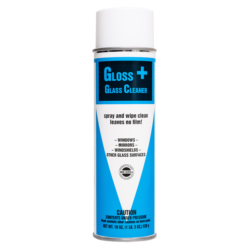 GLOSS + GLASS CLEANER, 12 CANS/CASE
