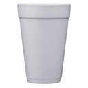 Foam Drink Cups, 16oz, White, 25/Bag, 40 Bags/Carton