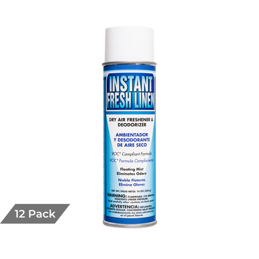 [CHE190] Instant Fresh Linen Dry Deodorant Spray, 12 Cans/Case
